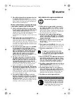 Preview for 62 page of Würth TG 12-A Translation Of The Original Operating Instructions