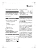 Preview for 63 page of Würth TG 12-A Translation Of The Original Operating Instructions