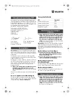 Preview for 75 page of Würth TG 12-A Translation Of The Original Operating Instructions