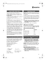 Preview for 84 page of Würth TG 12-A Translation Of The Original Operating Instructions