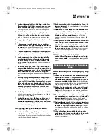 Preview for 89 page of Würth TG 12-A Translation Of The Original Operating Instructions