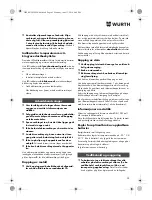 Preview for 95 page of Würth TG 12-A Translation Of The Original Operating Instructions