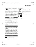 Preview for 96 page of Würth TG 12-A Translation Of The Original Operating Instructions