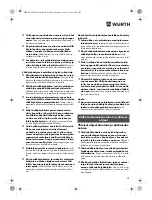 Preview for 98 page of Würth TG 12-A Translation Of The Original Operating Instructions