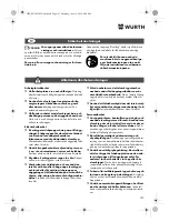 Preview for 107 page of Würth TG 12-A Translation Of The Original Operating Instructions