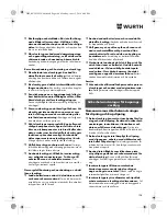 Preview for 108 page of Würth TG 12-A Translation Of The Original Operating Instructions