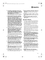 Preview for 109 page of Würth TG 12-A Translation Of The Original Operating Instructions