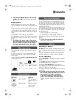 Preview for 113 page of Würth TG 12-A Translation Of The Original Operating Instructions