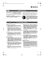 Preview for 116 page of Würth TG 12-A Translation Of The Original Operating Instructions