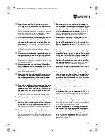 Preview for 117 page of Würth TG 12-A Translation Of The Original Operating Instructions