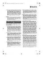 Preview for 118 page of Würth TG 12-A Translation Of The Original Operating Instructions