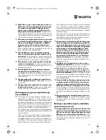 Preview for 119 page of Würth TG 12-A Translation Of The Original Operating Instructions