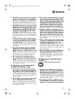 Preview for 120 page of Würth TG 12-A Translation Of The Original Operating Instructions