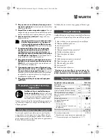 Preview for 121 page of Würth TG 12-A Translation Of The Original Operating Instructions