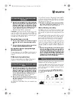 Preview for 123 page of Würth TG 12-A Translation Of The Original Operating Instructions