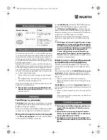 Preview for 124 page of Würth TG 12-A Translation Of The Original Operating Instructions