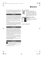 Preview for 126 page of Würth TG 12-A Translation Of The Original Operating Instructions