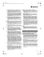 Preview for 128 page of Würth TG 12-A Translation Of The Original Operating Instructions