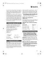 Preview for 142 page of Würth TG 12-A Translation Of The Original Operating Instructions