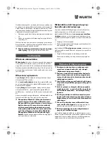 Preview for 144 page of Würth TG 12-A Translation Of The Original Operating Instructions