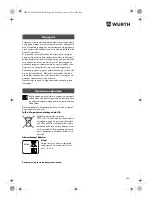 Preview for 146 page of Würth TG 12-A Translation Of The Original Operating Instructions