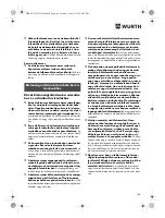 Preview for 149 page of Würth TG 12-A Translation Of The Original Operating Instructions