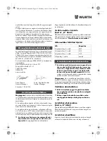 Preview for 153 page of Würth TG 12-A Translation Of The Original Operating Instructions