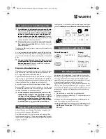 Preview for 154 page of Würth TG 12-A Translation Of The Original Operating Instructions