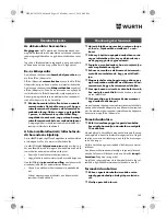 Preview for 155 page of Würth TG 12-A Translation Of The Original Operating Instructions