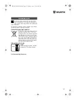 Preview for 157 page of Würth TG 12-A Translation Of The Original Operating Instructions