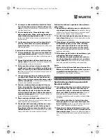 Preview for 159 page of Würth TG 12-A Translation Of The Original Operating Instructions