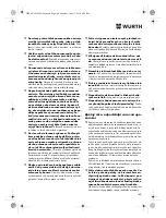 Preview for 160 page of Würth TG 12-A Translation Of The Original Operating Instructions