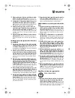 Preview for 161 page of Würth TG 12-A Translation Of The Original Operating Instructions