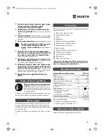 Preview for 162 page of Würth TG 12-A Translation Of The Original Operating Instructions