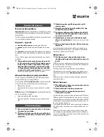 Preview for 165 page of Würth TG 12-A Translation Of The Original Operating Instructions