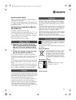 Preview for 166 page of Würth TG 12-A Translation Of The Original Operating Instructions