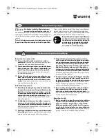 Preview for 167 page of Würth TG 12-A Translation Of The Original Operating Instructions