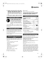 Preview for 172 page of Würth TG 12-A Translation Of The Original Operating Instructions