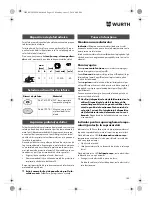 Preview for 185 page of Würth TG 12-A Translation Of The Original Operating Instructions