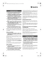 Preview for 186 page of Würth TG 12-A Translation Of The Original Operating Instructions