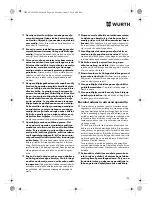 Preview for 190 page of Würth TG 12-A Translation Of The Original Operating Instructions