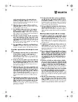 Preview for 191 page of Würth TG 12-A Translation Of The Original Operating Instructions