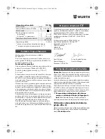 Preview for 193 page of Würth TG 12-A Translation Of The Original Operating Instructions