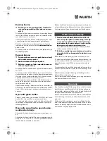 Preview for 196 page of Würth TG 12-A Translation Of The Original Operating Instructions