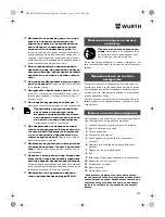 Preview for 203 page of Würth TG 12-A Translation Of The Original Operating Instructions