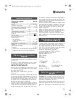 Preview for 204 page of Würth TG 12-A Translation Of The Original Operating Instructions