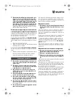 Preview for 207 page of Würth TG 12-A Translation Of The Original Operating Instructions