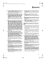 Preview for 212 page of Würth TG 12-A Translation Of The Original Operating Instructions