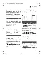 Preview for 215 page of Würth TG 12-A Translation Of The Original Operating Instructions