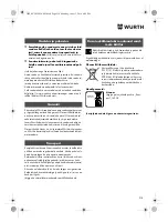 Preview for 218 page of Würth TG 12-A Translation Of The Original Operating Instructions